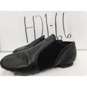 Dance Jazz Shoes Ovation Little Kid 13M Leather Slip on Side Elastic Split Sole